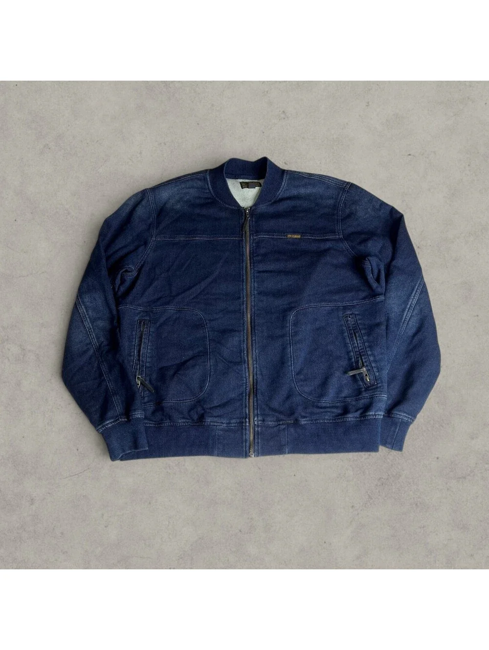True Religion Men's Indigo Runner Jacket Size XL